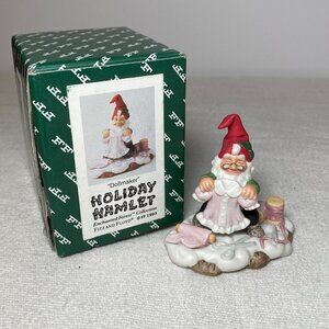 Fitz Floyd Holiday Hamlet Doll Maker Enchanted Forest 19/733 Making the Dress